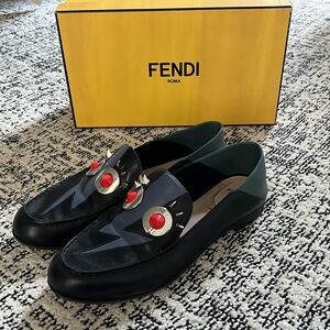 Randi face embellished loafers. Size 9.5.